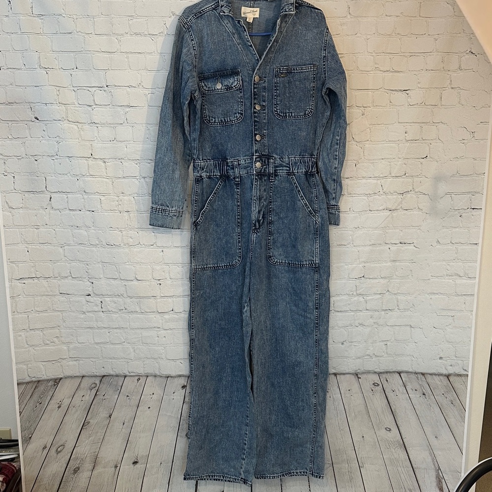 Universal Thread Baggy Denim Jumpsuit NWT - Picture 5 of 15